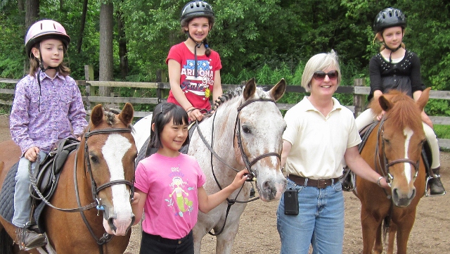 A young rider ready for camp